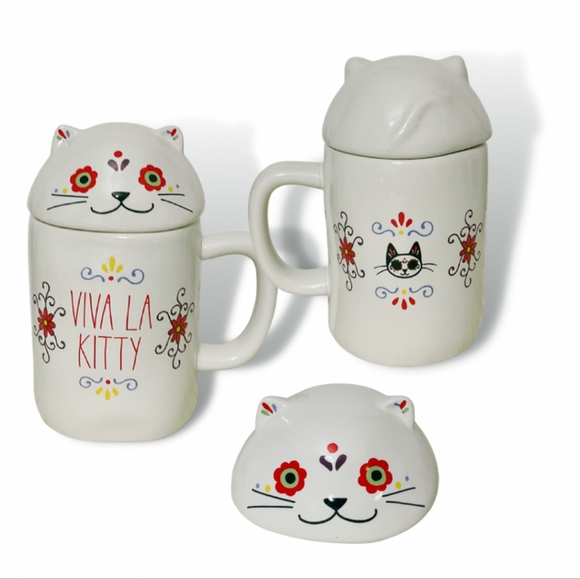 Rae Dunn - Day of the Dead Viva La Kitty coffee mug - Picture 3 of 5